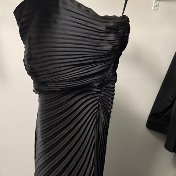 A.L.C. Black Pleated Maxi Dress - Picture 5 of 6